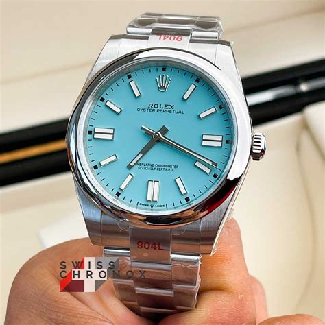 rolex fond bleu turquoise|Rolex Oyster Perpetual 36 watch: Oystersteel .